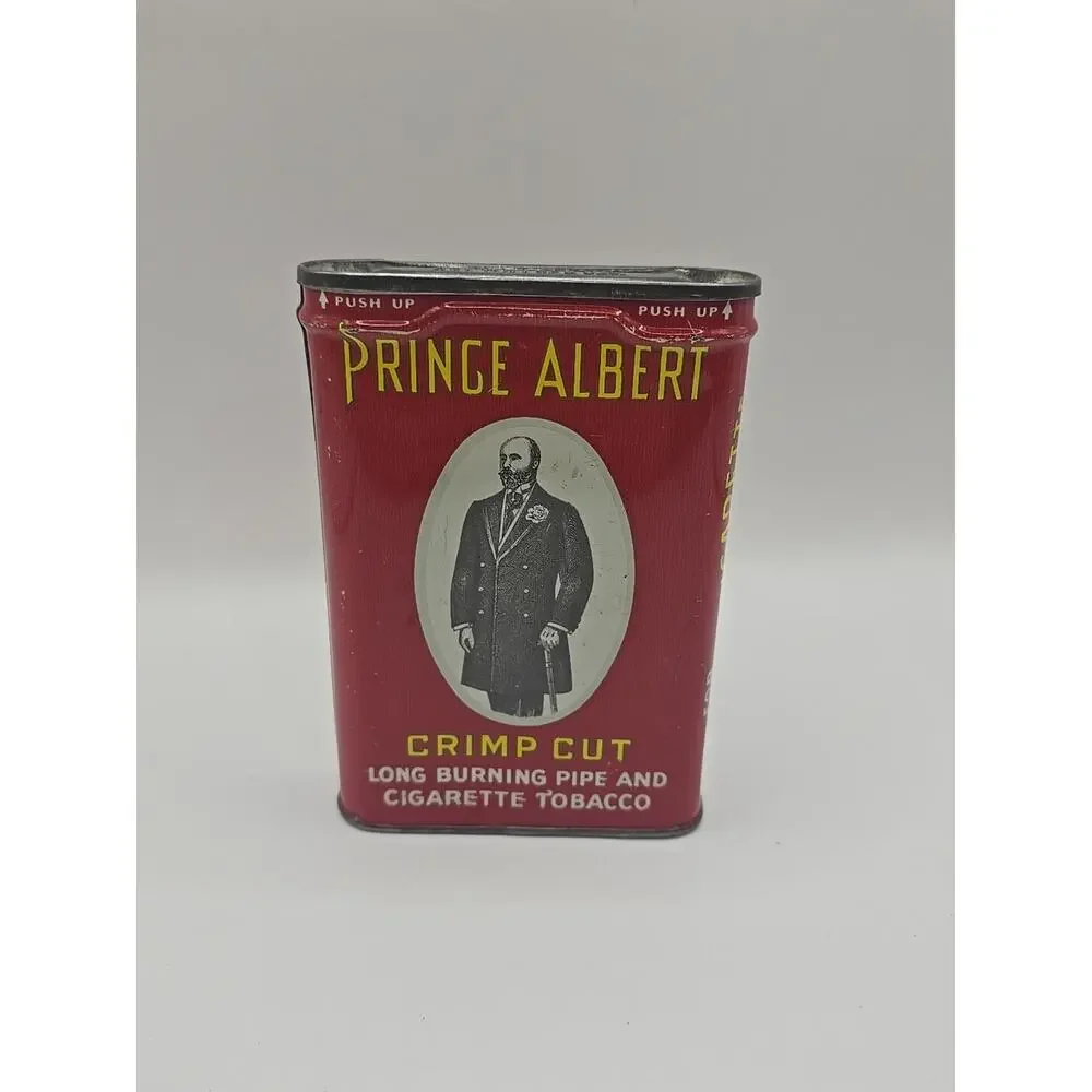 Vintage Prince Albert Crimp Cut Tobacco Tin Very Good Condition Empty Nice‎